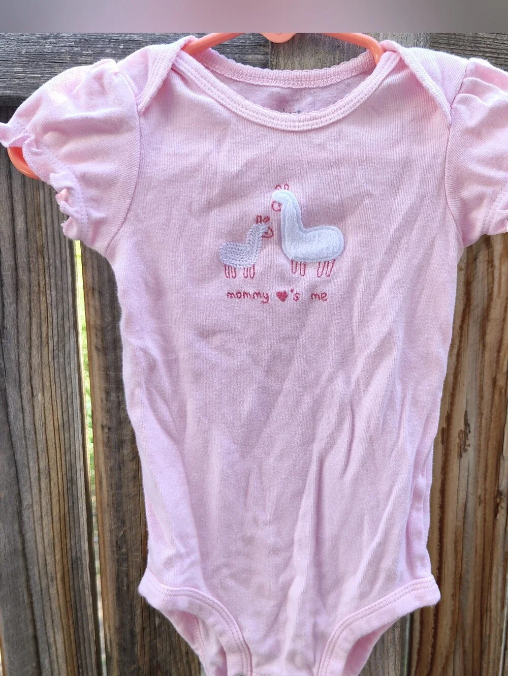Carter's Soft Pink Baby 6-9m Bodysuit Mommy Loves Me